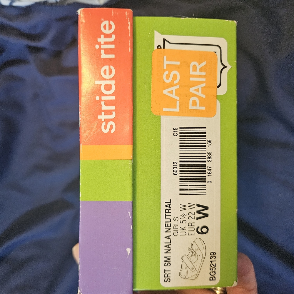 Stride Rite Gold and Pink Kids Shoes - Picture 3 of 3